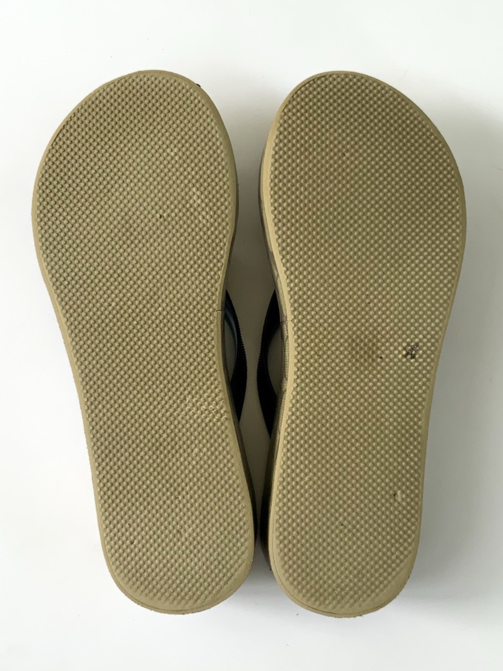 Coach Monogram Tan Wedge Sandals Size 9 - Picture 3 of 5